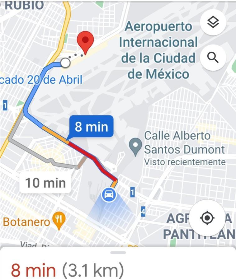 Departamento Cercano Al Aeropuerto T2, A 2 Calles Mexico by Eksteriør bilde